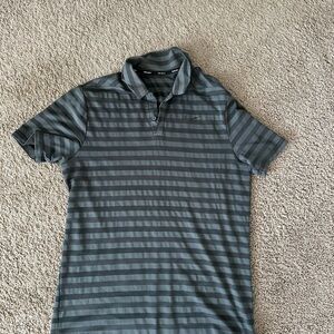 Men's Striped Nike gold Shirt - Dark Gray